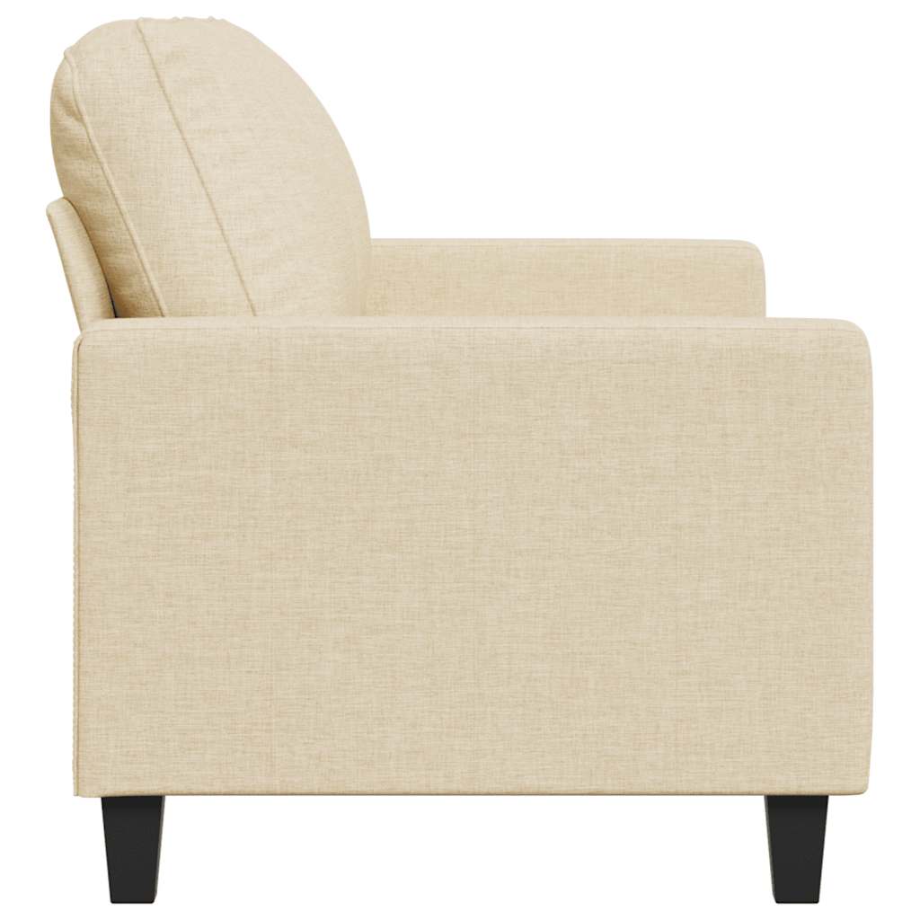 2-Sitzer-Sofa Creme 140 cm Stoff