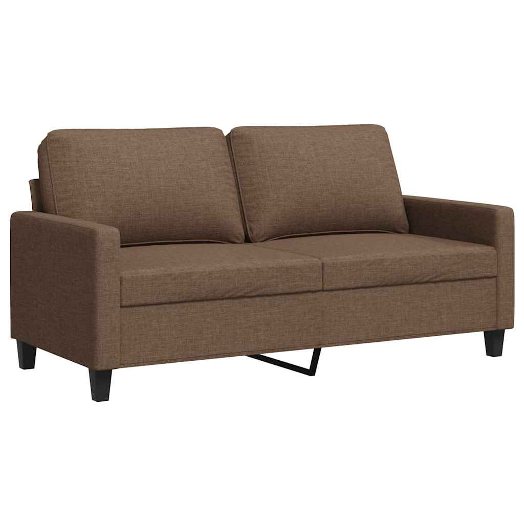 2-Sitzer-Sofa Braun 140 cm Stoff