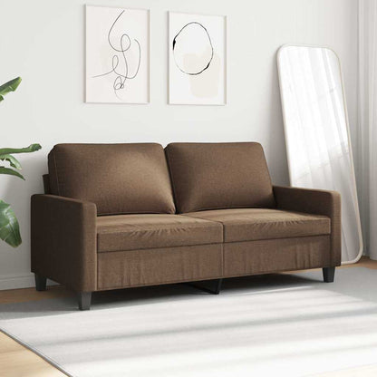 2-Sitzer-Sofa Braun 140 cm Stoff