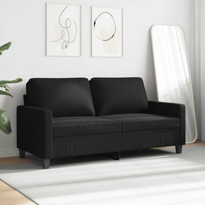 2-Sitzer-Sofa Schwarz 140 cm Stoff