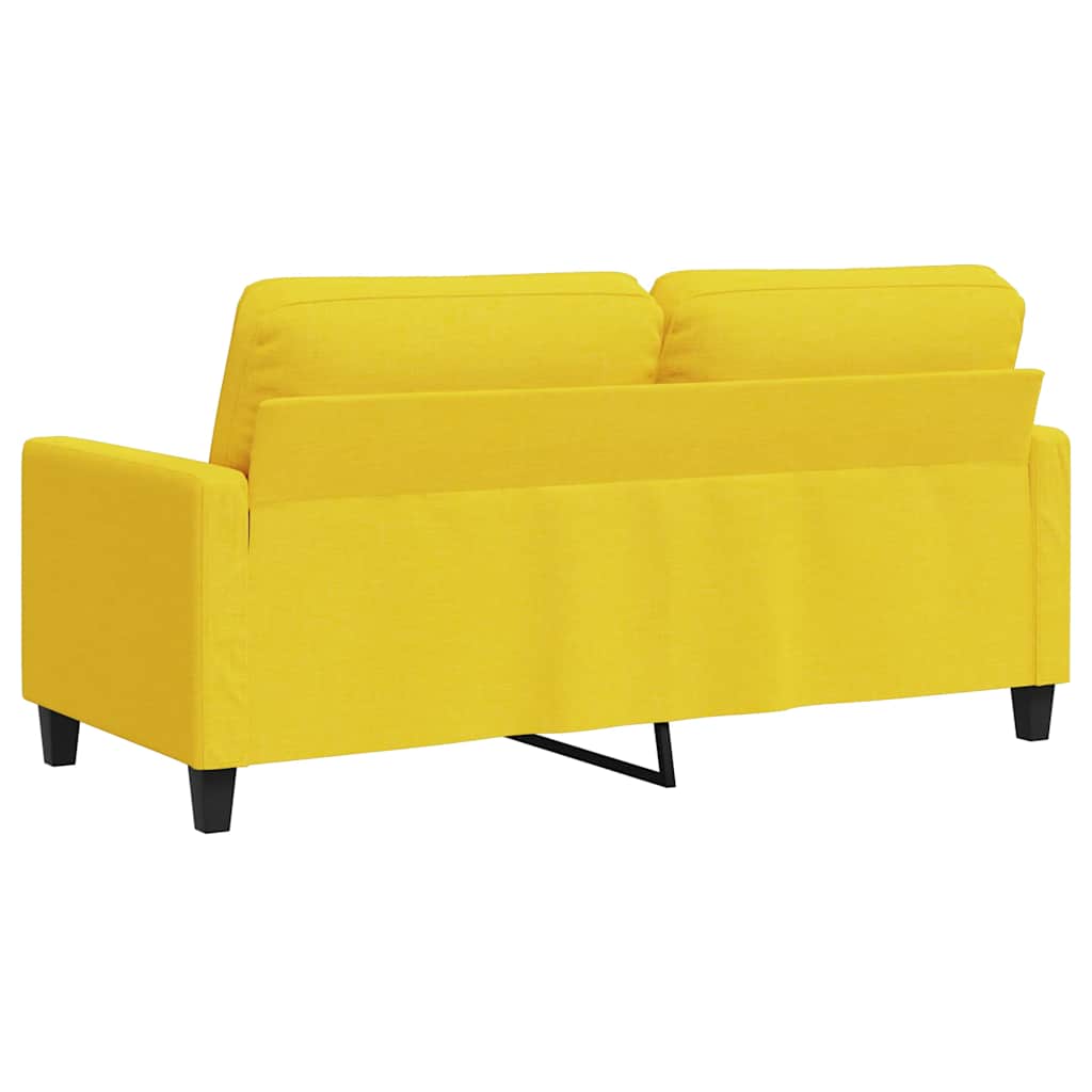2-Sitzer-Sofa Hellgelb 140 cm Stoff