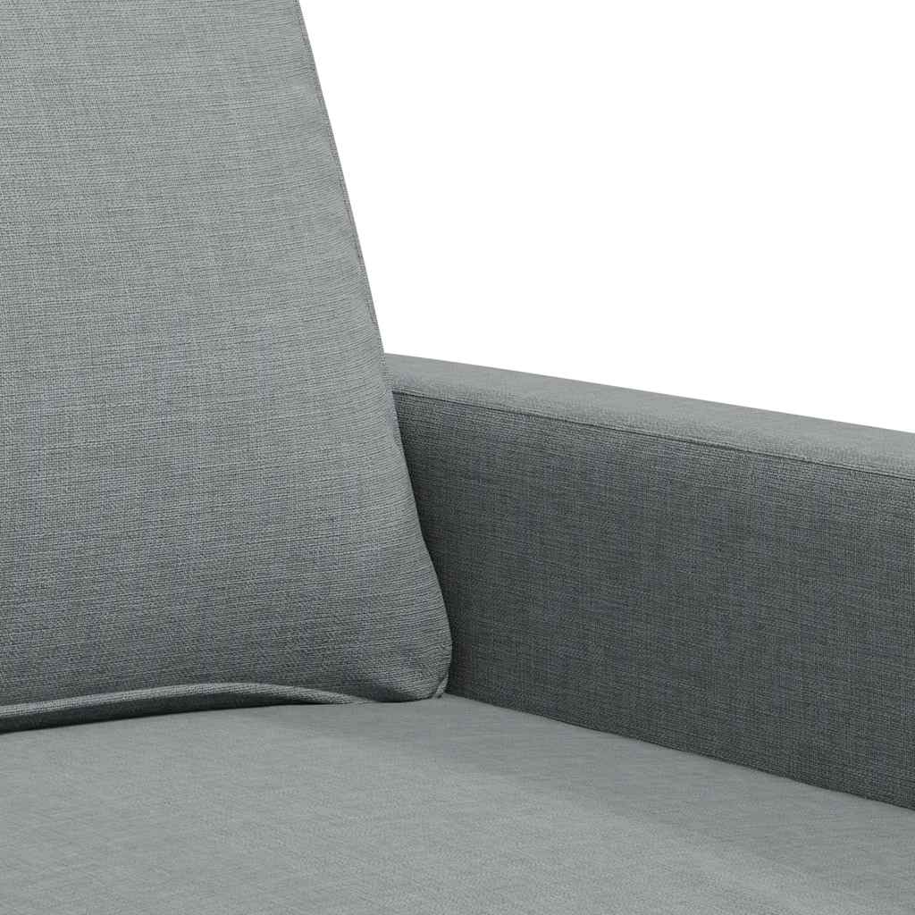 3-Sitzer-Sofa Hellgrau 180 cm Stoff