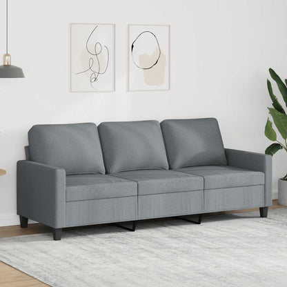 3-Sitzer-Sofa Hellgrau 180 cm Stoff