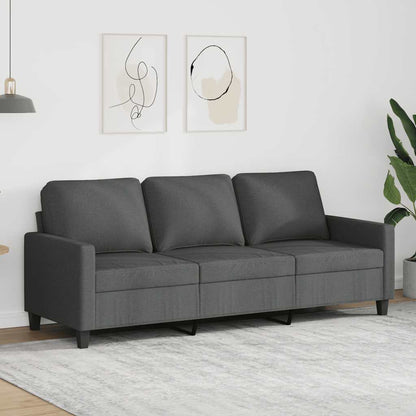 3-Sitzer-Sofa Dunkelgrau 180 cm Stoff
