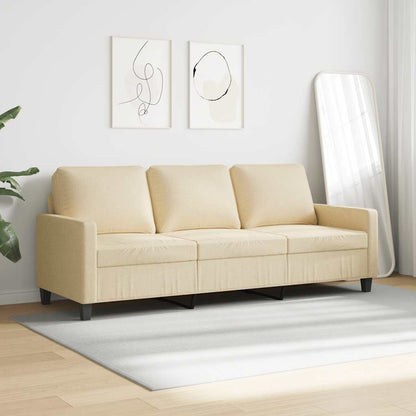 3-Sitzer-Sofa Creme 180 cm Stoff