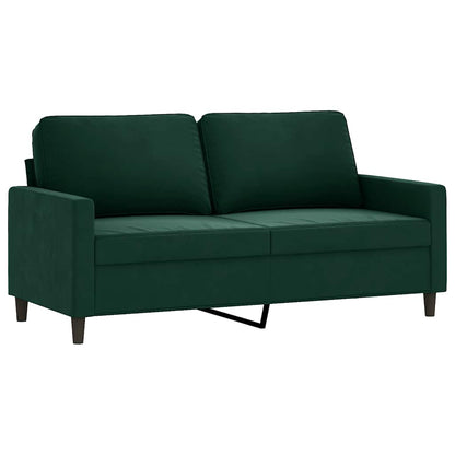 2-Sitzer-Sofa Dunkelgrün 140 cm Samt