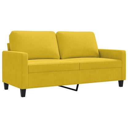 2-Sitzer-Sofa Gelb 140 cm Samt