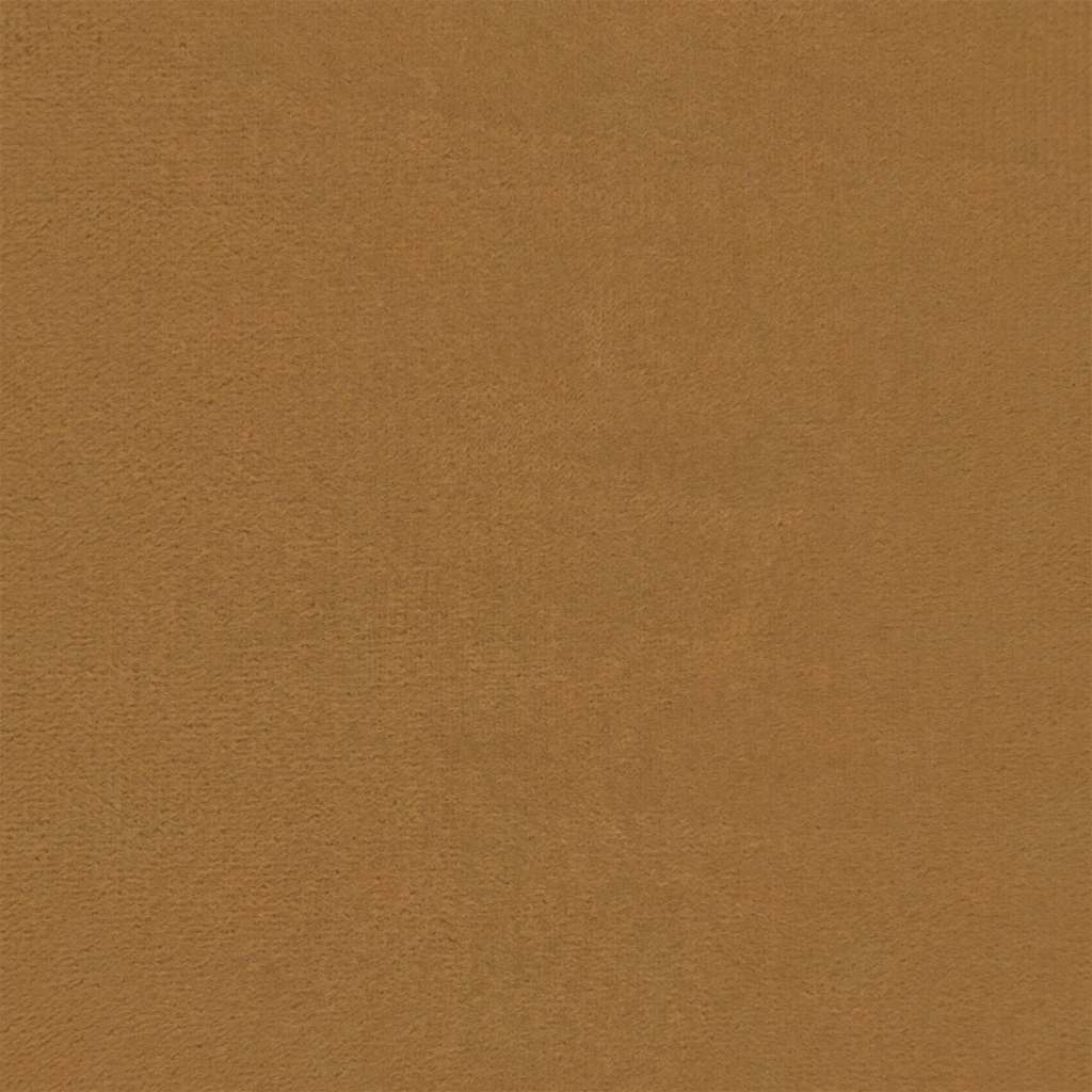 2-Sitzer-Sofa Braun 140 cm Samt