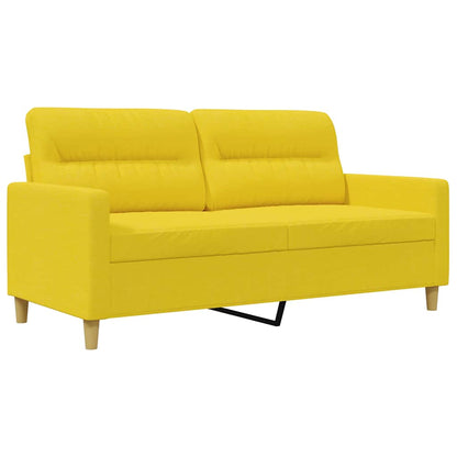 2-Sitzer-Sofa Hellgelb 140 cm Stoff