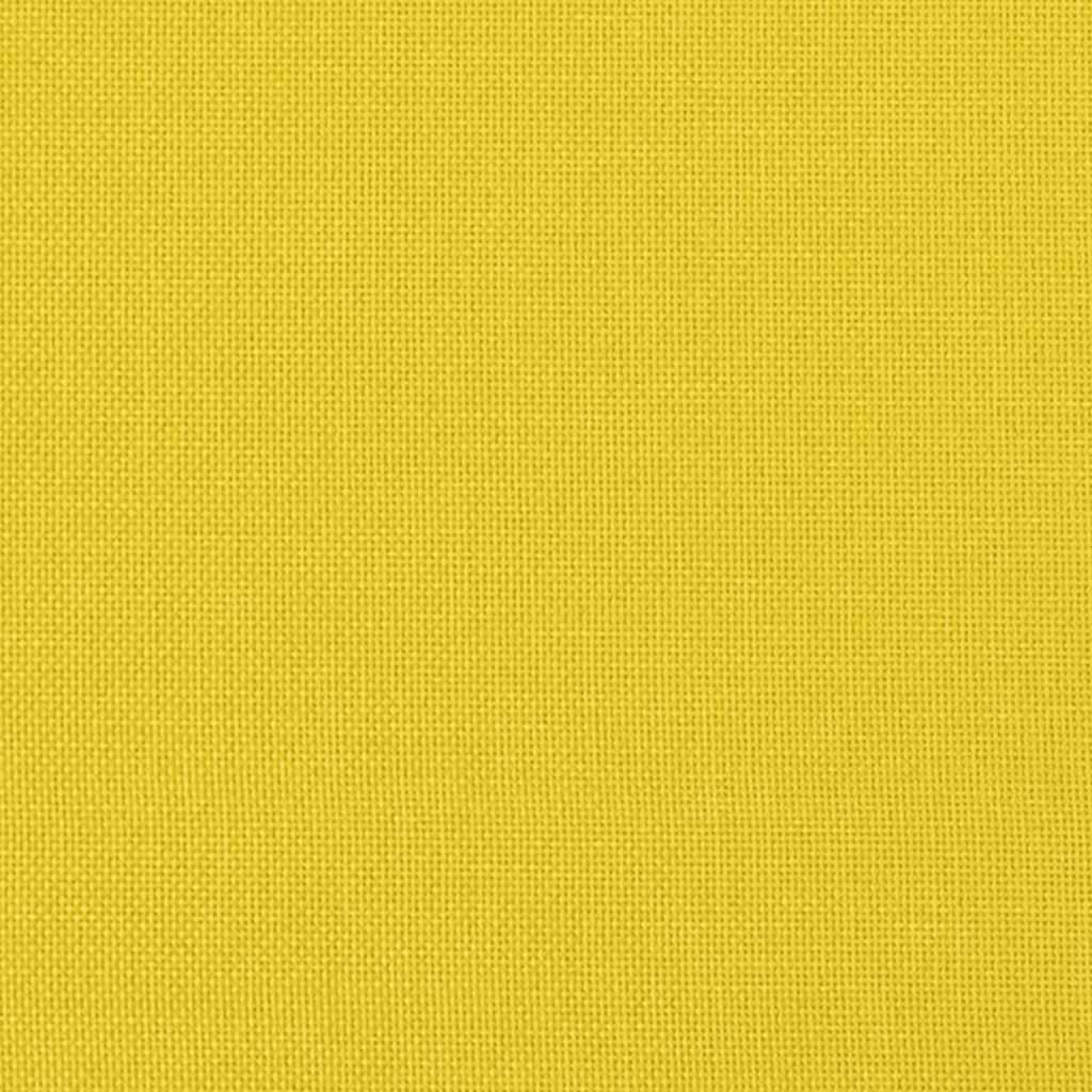 3-Sitzer-Sofa Hellgelb 180 cm Stoff