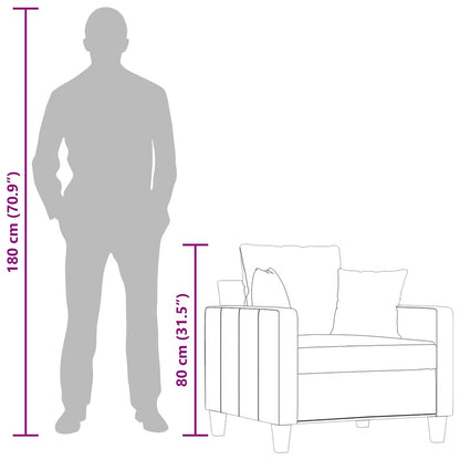 Sessel Taupe 60 cm Stoff