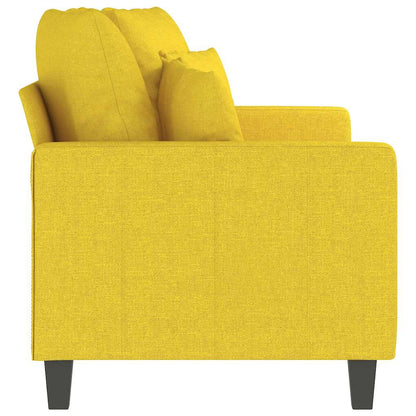 2-Sitzer-Sofa Hellgelb 140 cm Stoff