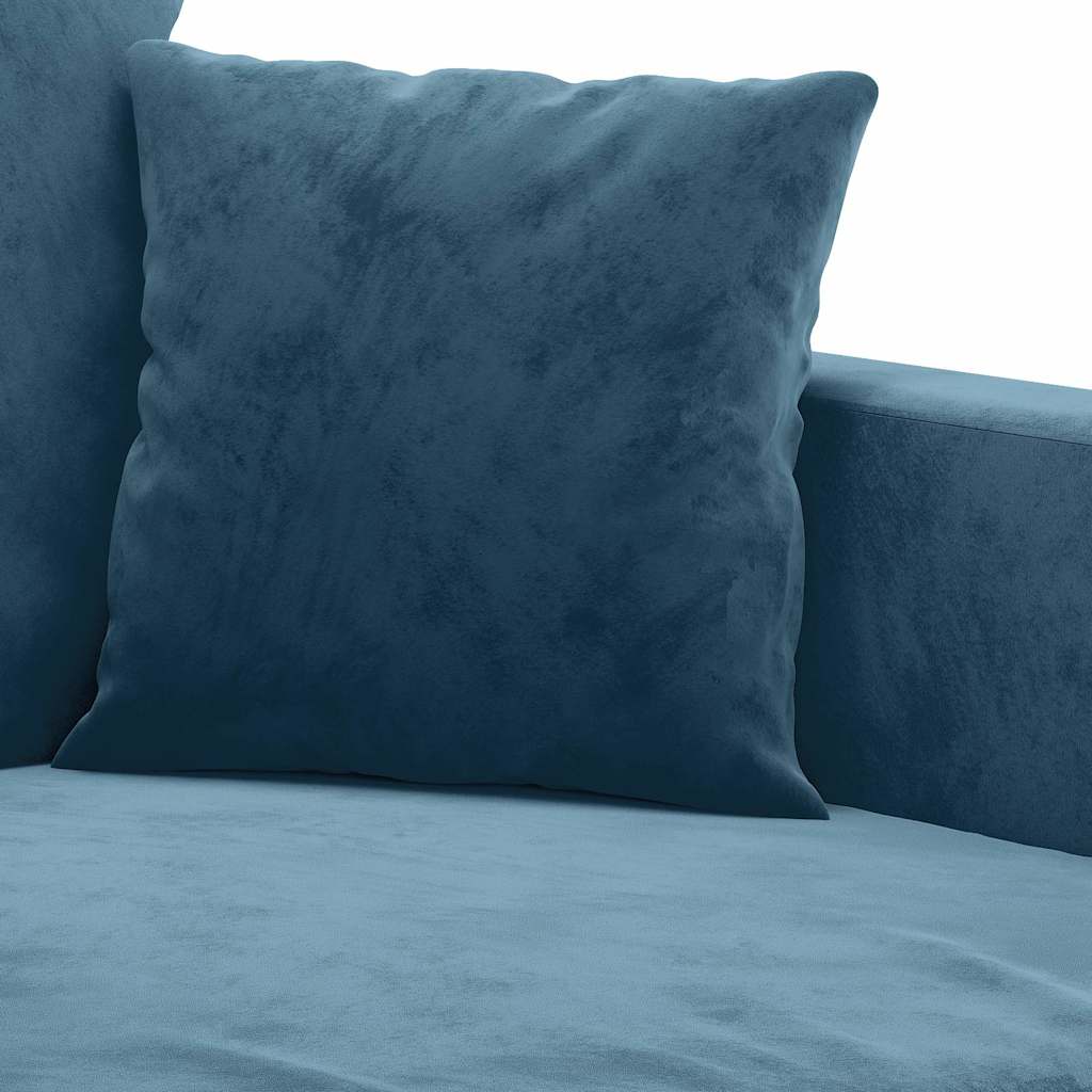 3-Sitzer-Sofa Blau 180 cm Samt
