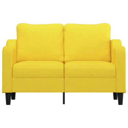 2-Sitzer-Sofa Hellgelb 120 cm Stoff