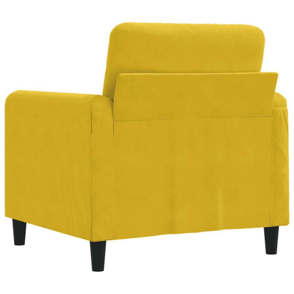 Sessel Gelb 60 cm Samt