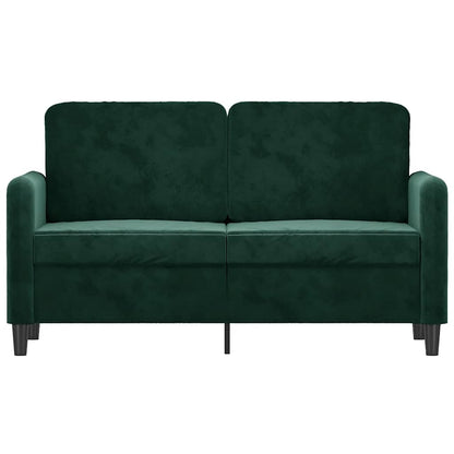 2-Sitzer-Sofa Dunkelgrün 120 cm Samt