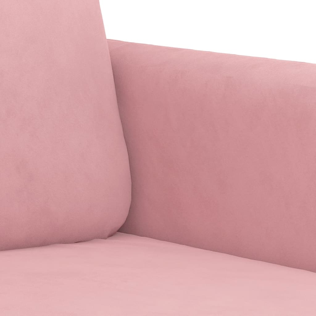 2-Sitzer-Sofa Rosa 120 cm Samt