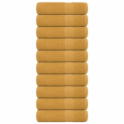 Handtücher FROGN 10 Stk. Gold 50x100 cm 360 g/m²