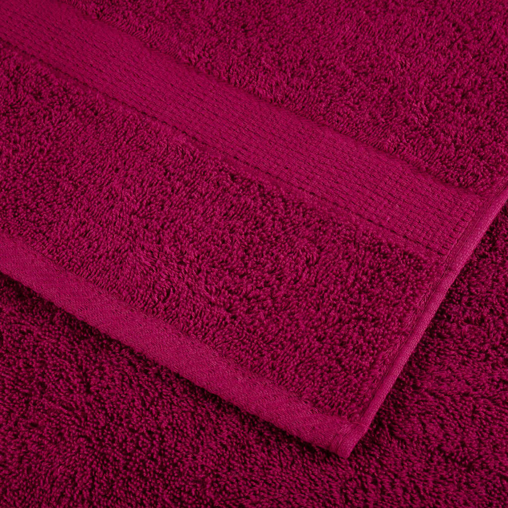 Premium Handtücher SOLUND 10 Stk. Bordeaux 50x100 cm 600 g/m²
