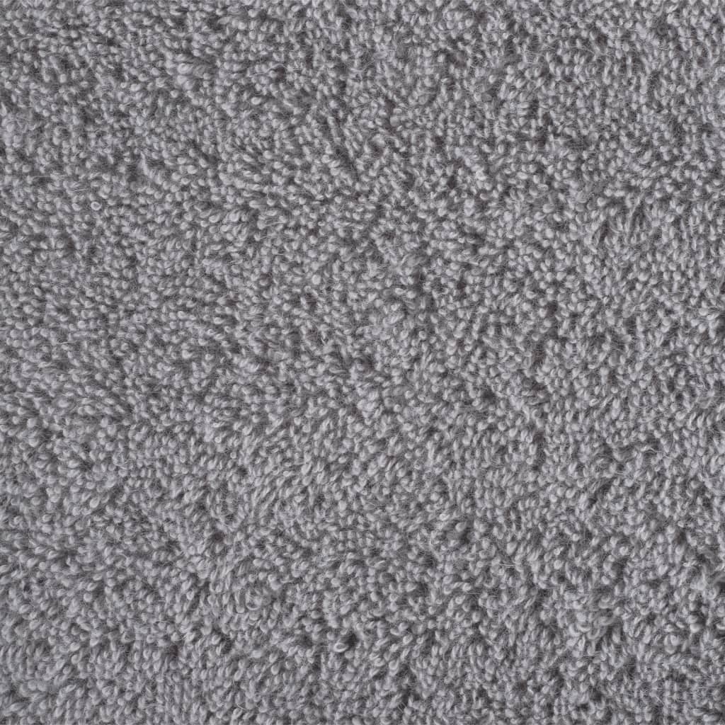 Premium Badetücher SOLUND 2 Stk. Grau 100x150 cm 600 g/m²