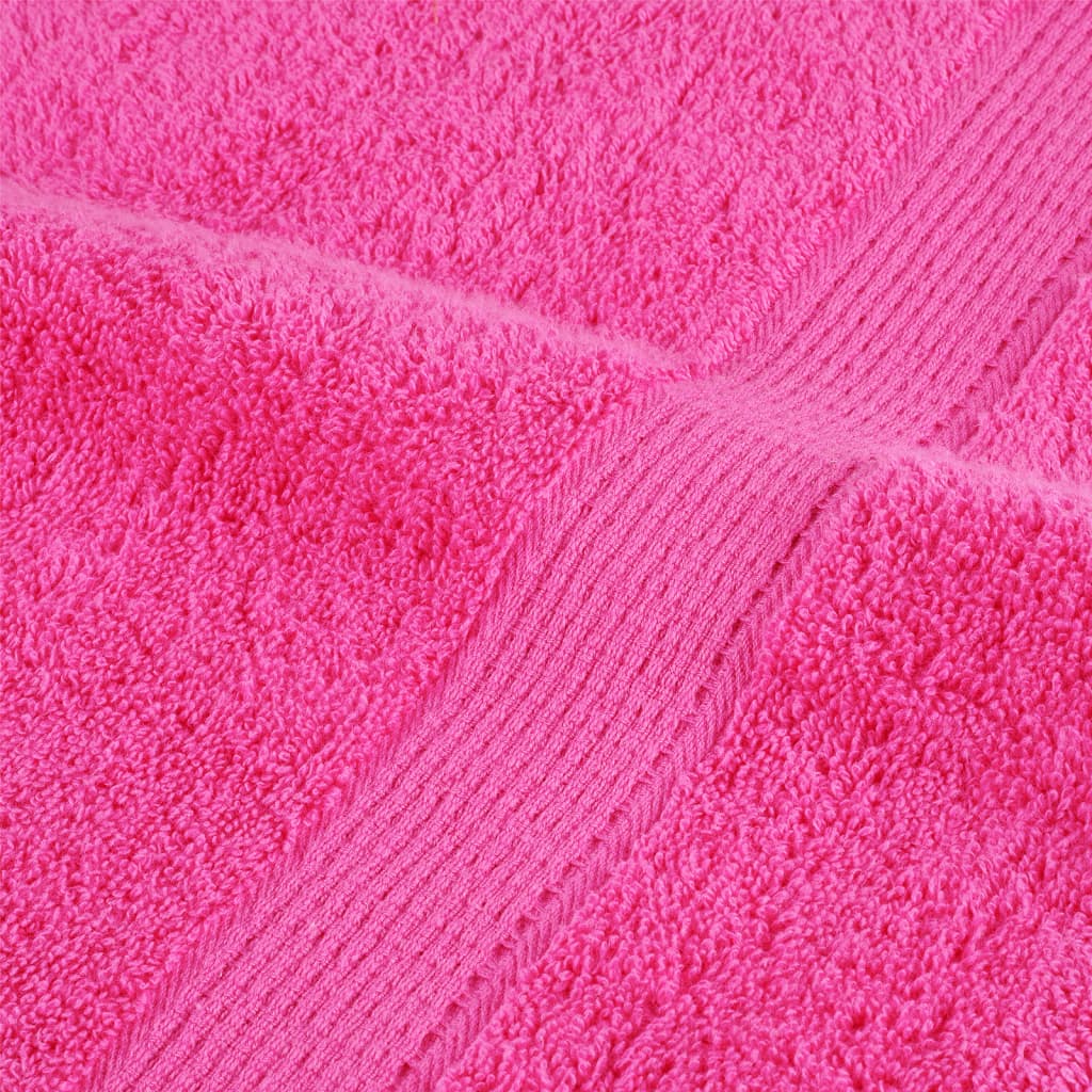 Premium Badetücher SOLUND 2 Stk. Rosa 100x150 cm 600 g/m²