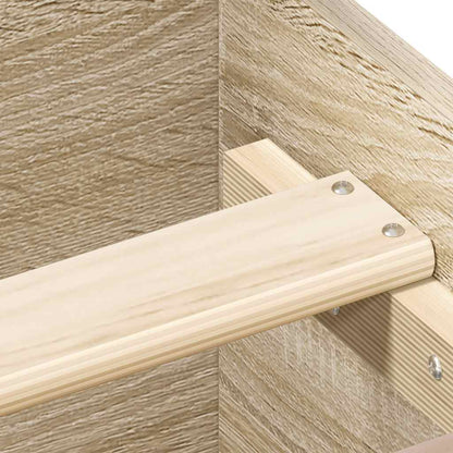 Bettgestell ohne Matratze Sonoma-Eiche 100x200 cm Holzwerkstoff