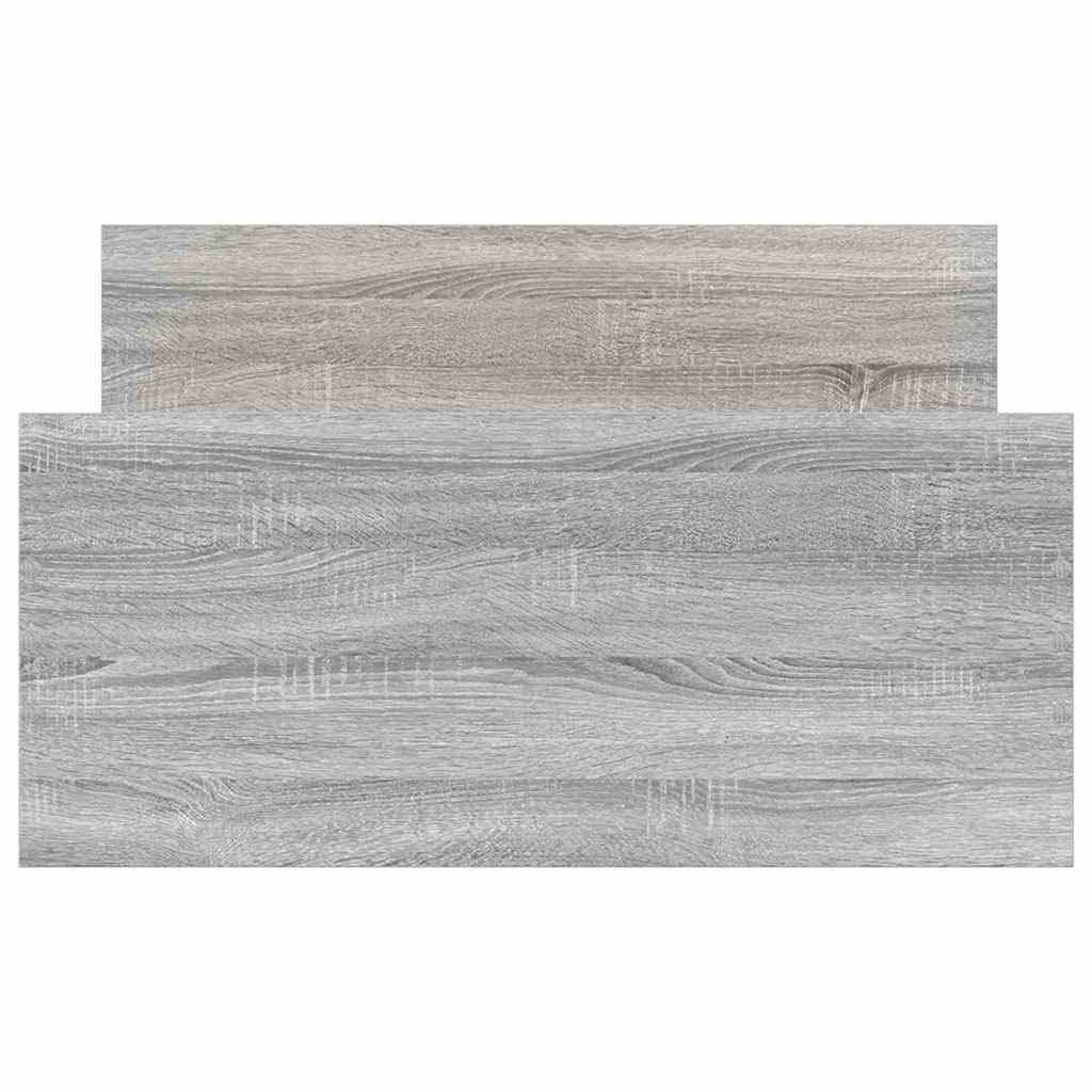 Bettgestell Grau Sonoma 90x190 cm Holzwerkstoff