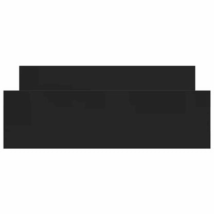 Bettgestell mit Kopf- und Fußteil Schwarz 140x200 cm