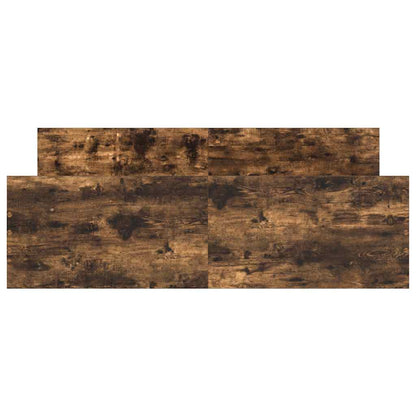 Bettgestell mit Kopf- und Fußteil Räuchereiche 150x200 cm