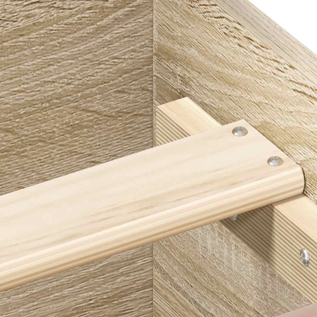 Bettgestell mit Kopf- und Fußteil Sonoma-Eiche 120x190 cm