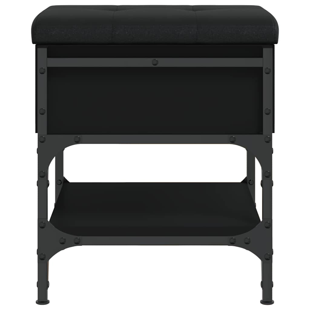 Schuhbank Schwarz 42x42x45 cm Holzwerkstoff