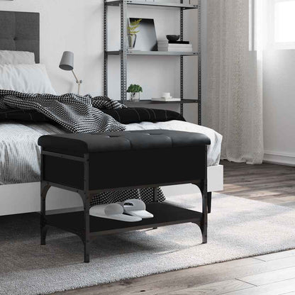 Schuhbank Schwarz 62x42x45 cm Holzwerkstoff