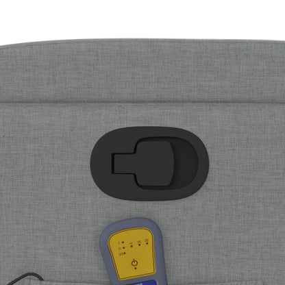 Massage-Relaxsessel, hellgrauer Stoff