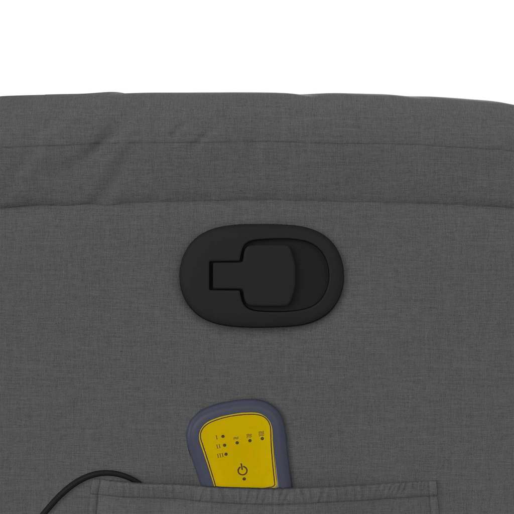 Massage-Relaxsessel, Stoff, Dunkelgrau