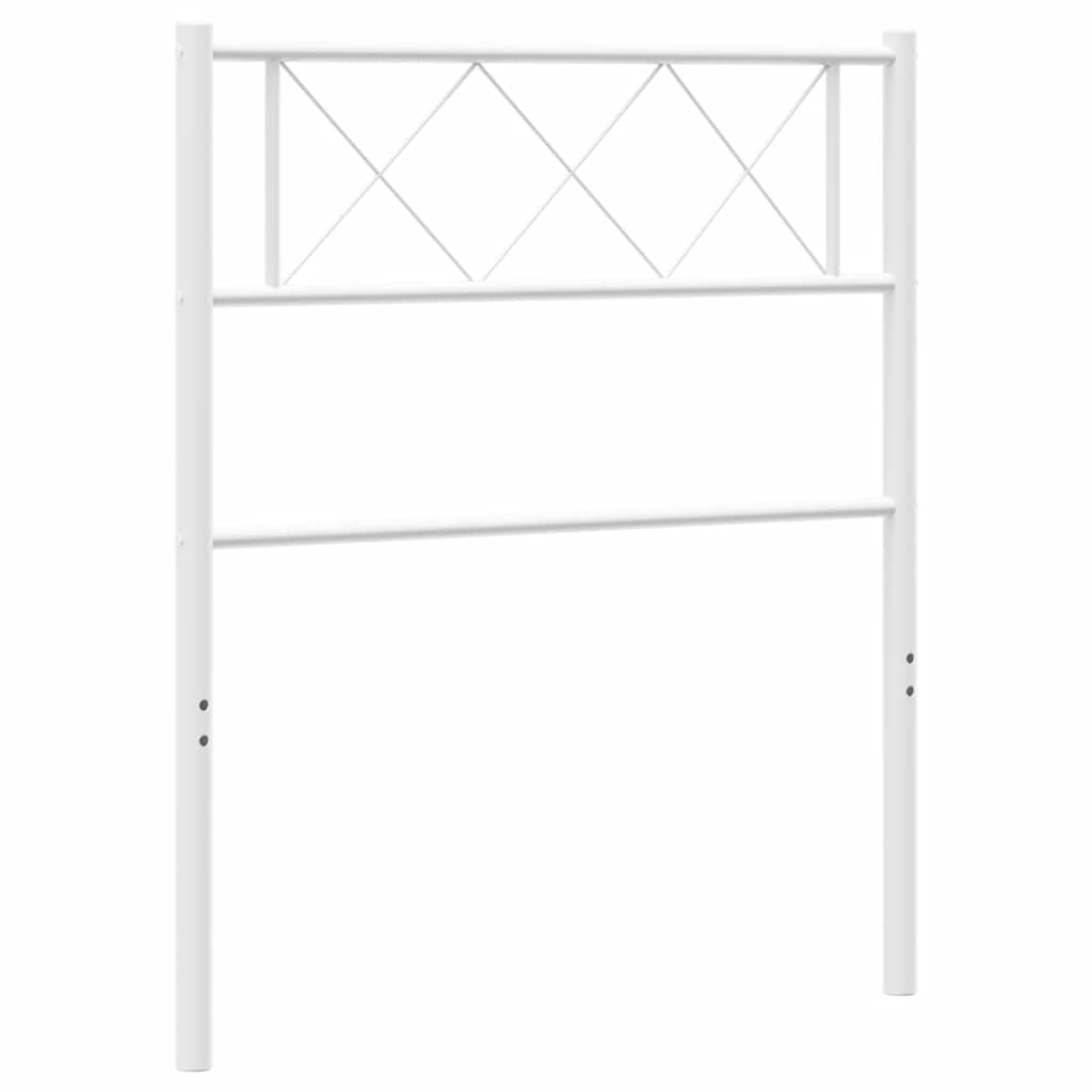 Ersatz-Kopfteil Metall Weiß 75 cm