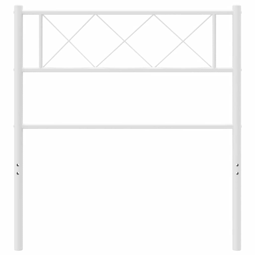 Ersatz-Kopfteil Metall Weiß 75 cm