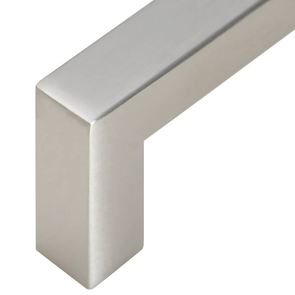 Möbelgriffe 10 Stk. Silbern 96 mm Edelstahl