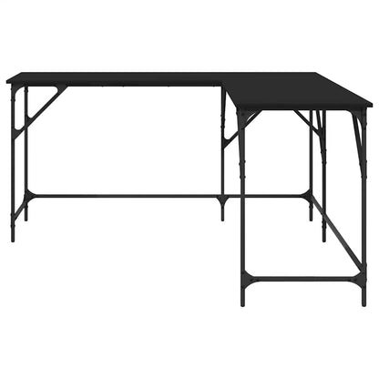 Schreibtisch Schwarz 149x149x75 cm Holzwerkstoff