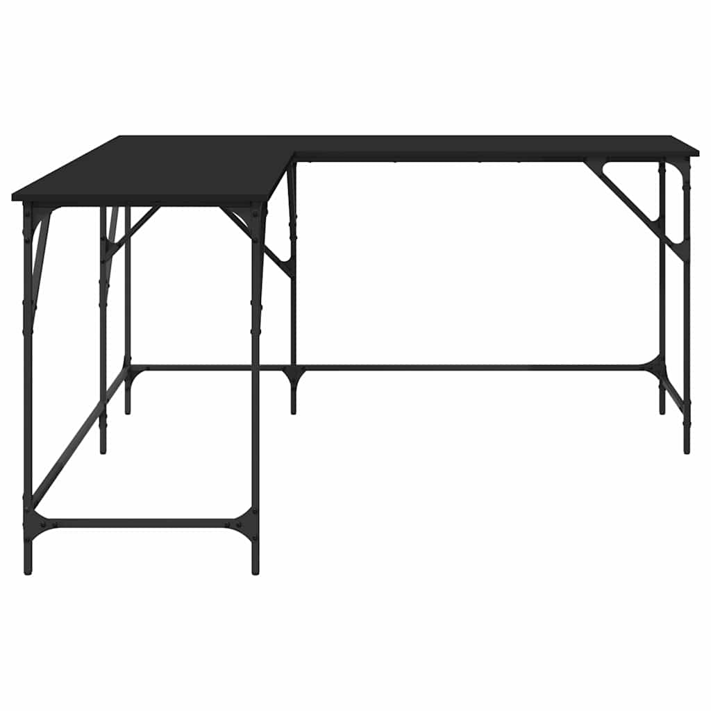 Schreibtisch Schwarz 149x149x75 cm Holzwerkstoff