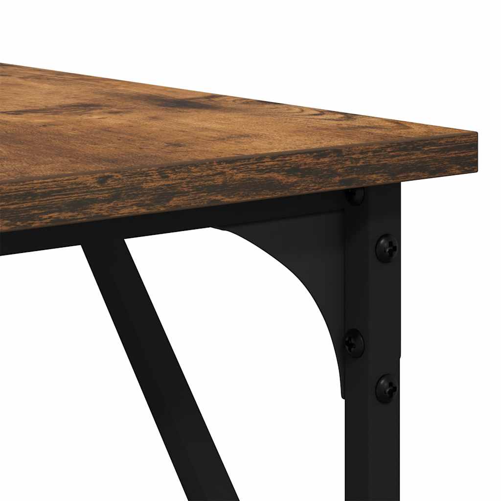 Schreibtisch Räuchereiche 149x149x75 cm Holzwerkstoff