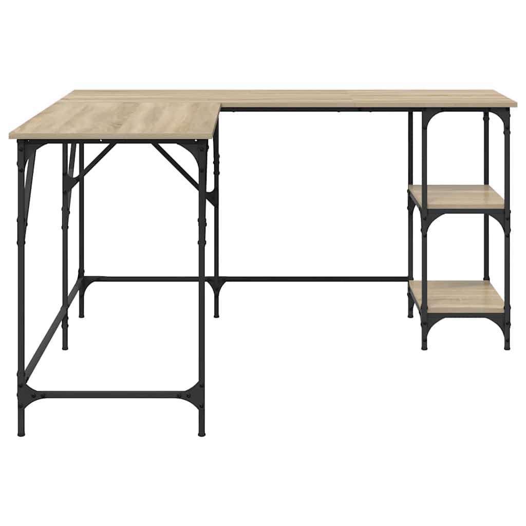 Schreibtisch Sonoma-Eiche 139x139x75 cm Holzwerkstoff