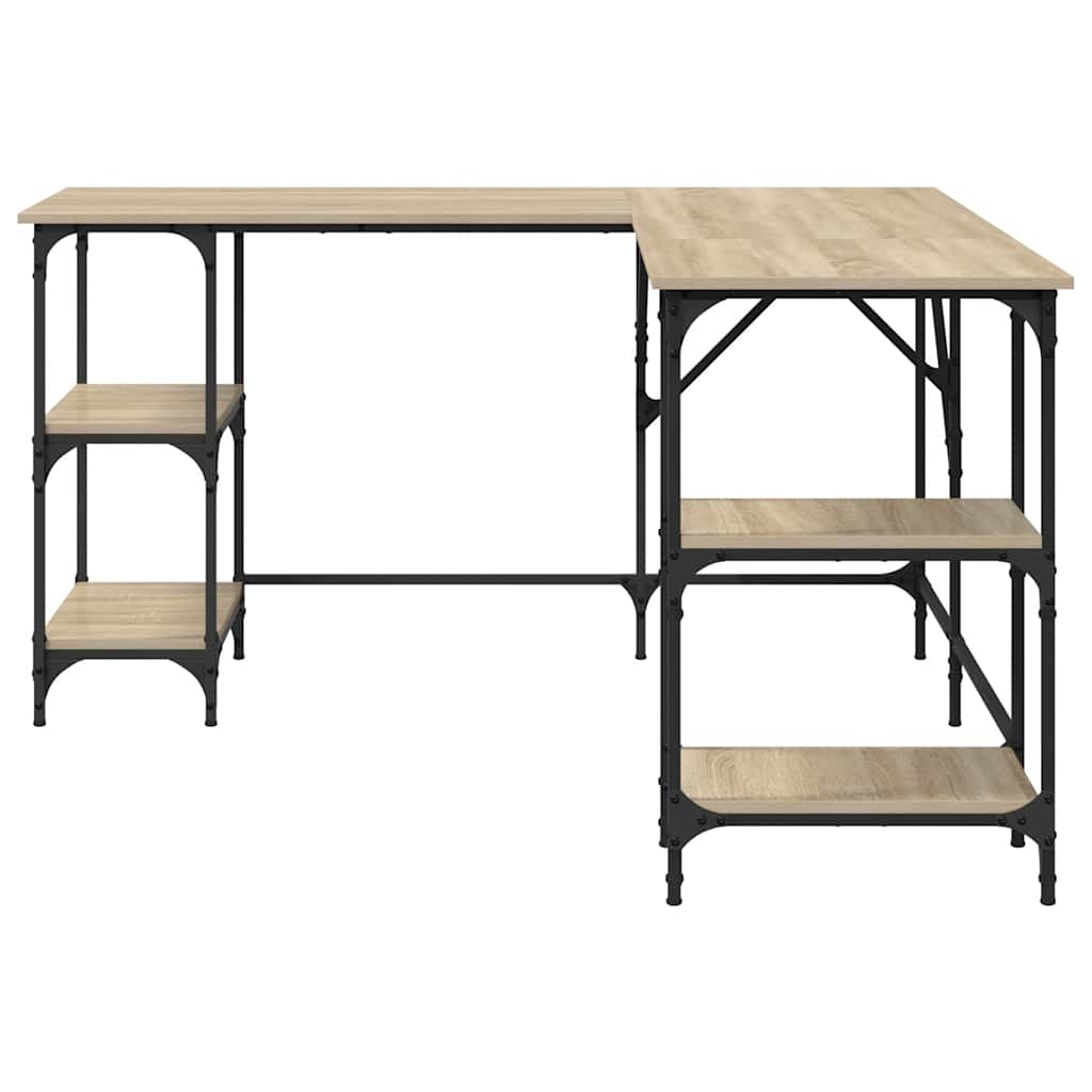 Schreibtisch Sonoma-Eiche 139x139x75 cm Holzwerkstoff