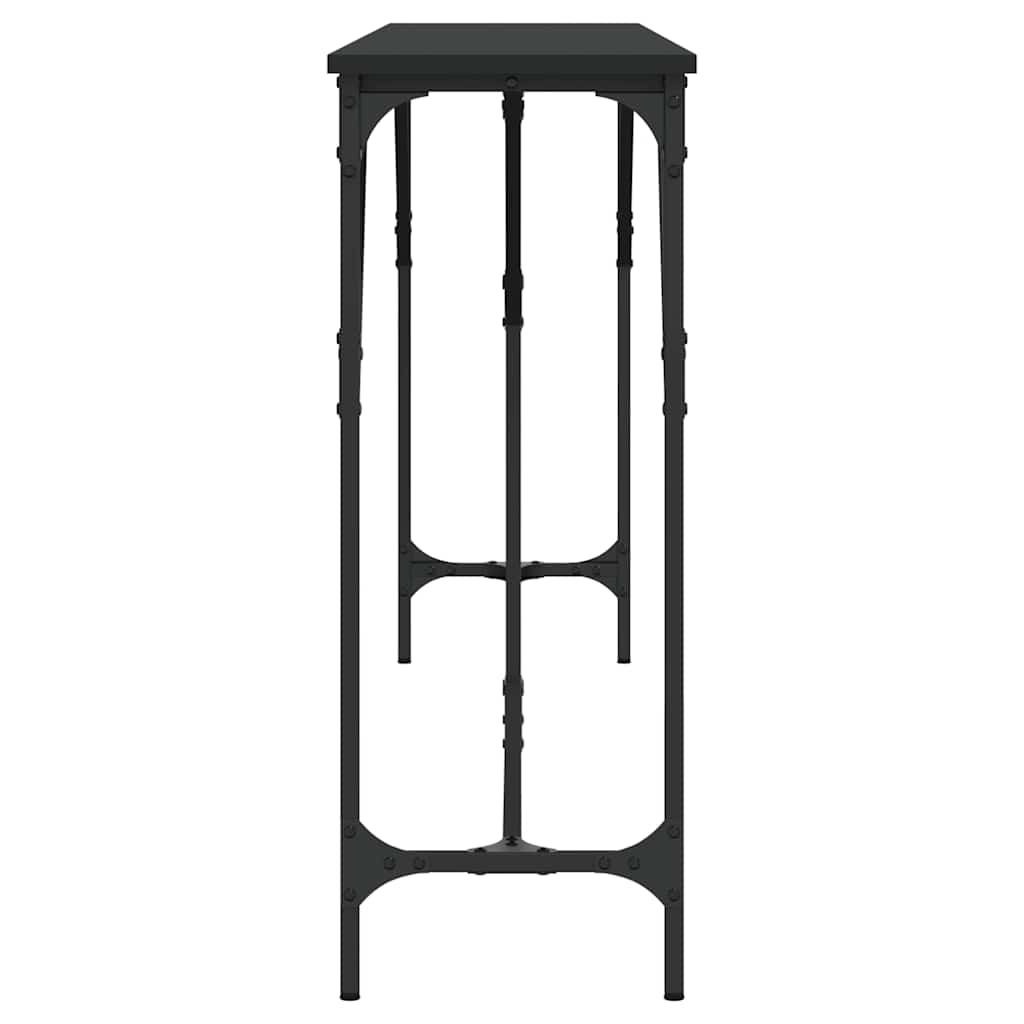Konsolentisch Schwarz 200x29x75 cm Holzwerkstoff