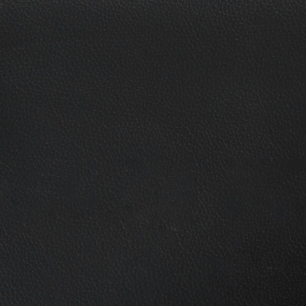 Bank mit Rückenlehne Schwarz 112x65,5x75 cm Kunstleder