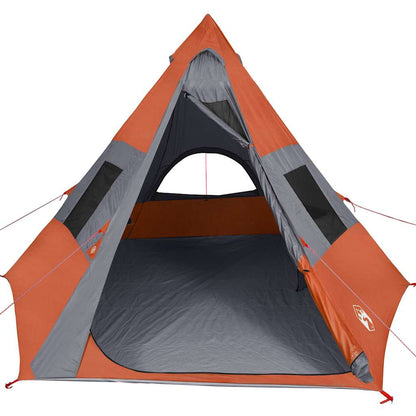 Tipi-Campingzelt 7 Personen Orange Wasserdicht