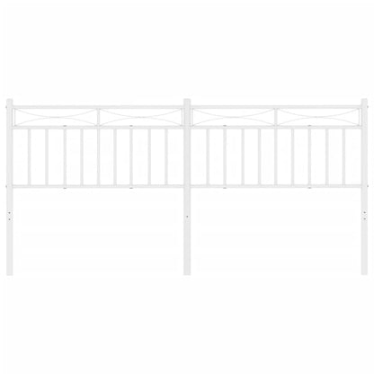 Ersatz-Kopfteil Metall Weiß 200 cm