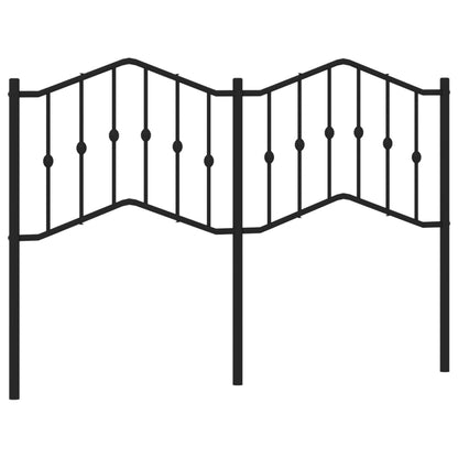 Ersatz-Kopfteil Metall Schwarz 150 cm