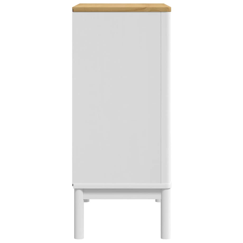 Kommode FLORO Weiß Massivholz Kiefer