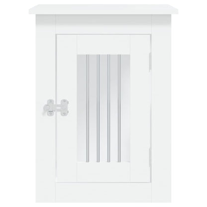 Hundekäfig im Möbelstil Weiß 45x62x59 cm Holzwerkstoff