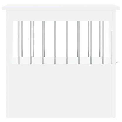 Hundekäfig im Möbelstil Weiß 45x62x59 cm Holzwerkstoff